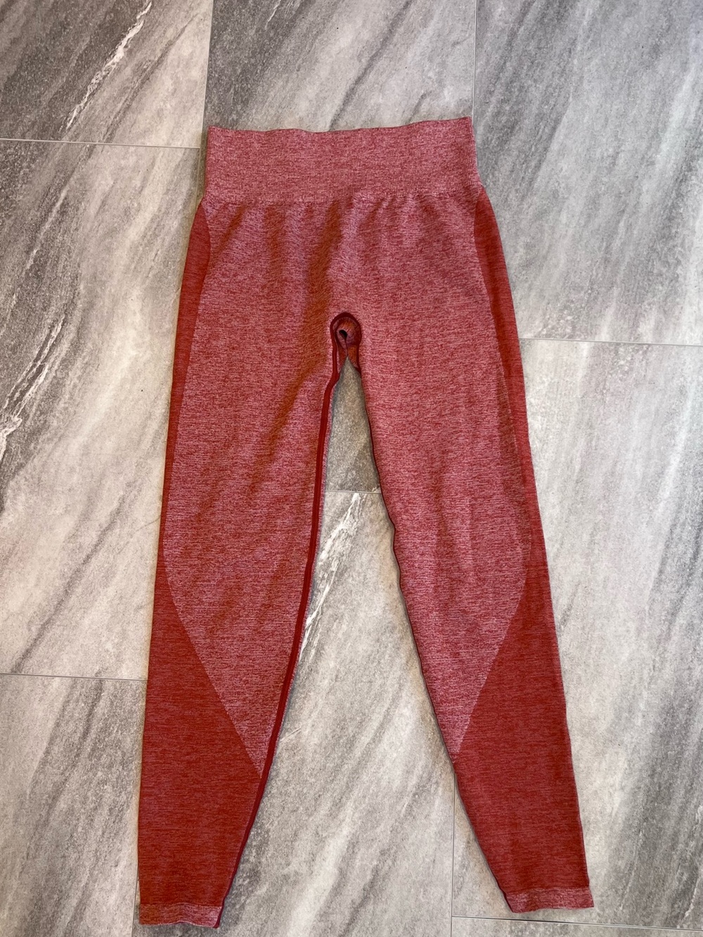 Victoria's Secret Seamless High Waist Contour Mesh Burn Orange Leggings Womens s